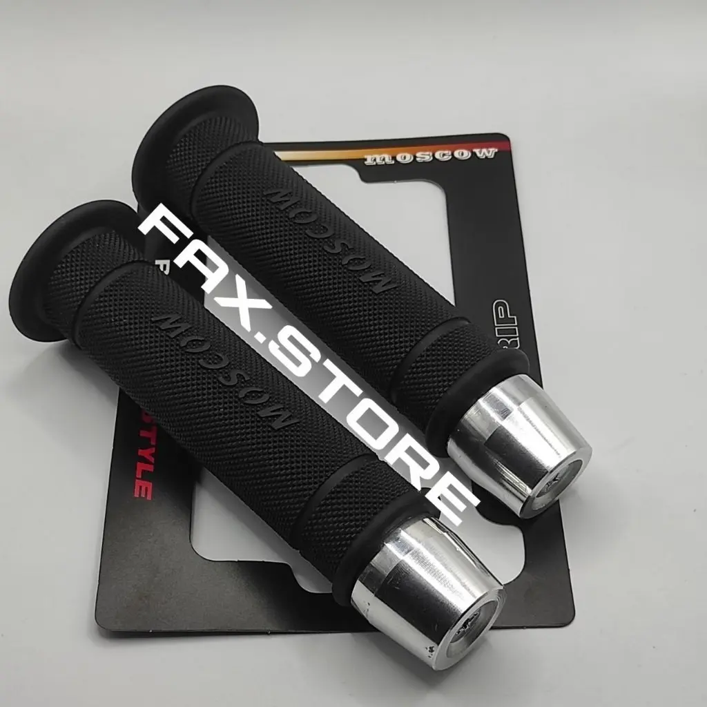 Handgrip PREMIUM MOSCOW Plus Jalu PCX Crome Universal Bisa Kesemua Motor