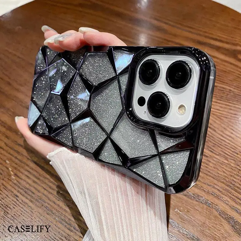 CASELIFY SPARKLING GLITTER 2 IN 1 CRYSTAL COMPATIBLE WITH IPHONE 11 12 13 14 15 PRO PLUS MAX 5