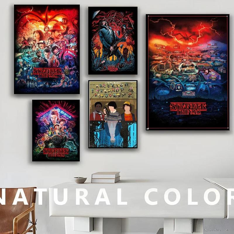 S-Stranger T-Things Tv Classic Vintage Posters Decoracion Painting ...