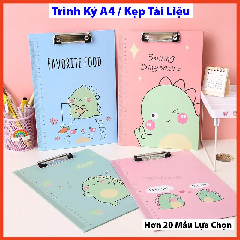 Bìa trình ký nhựa đơn A4, kẹp tài liệu A4,trình ký nhựa kẹp hồ sơ A4 một mặt, nhiều mẫu mã lựa chọn 0
