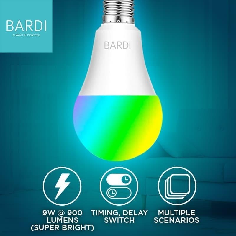BARDI Smart Light Bulb 9W RGBWW Wi-fi (Lampu) 0