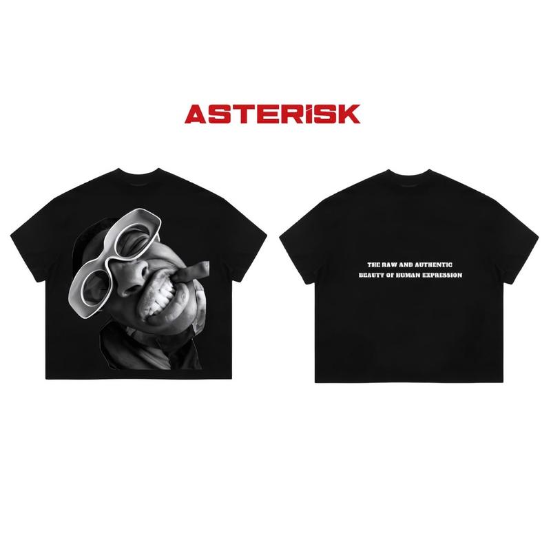 Áo Thun ASTERISK - [ BOXY TEE ] - RAPPER - Nam 260gsm 100% cotton - Đen - S/M/L Menswear áonam đẹp aonam dep đa áo thun unisex Cổ Tròn aothun basic