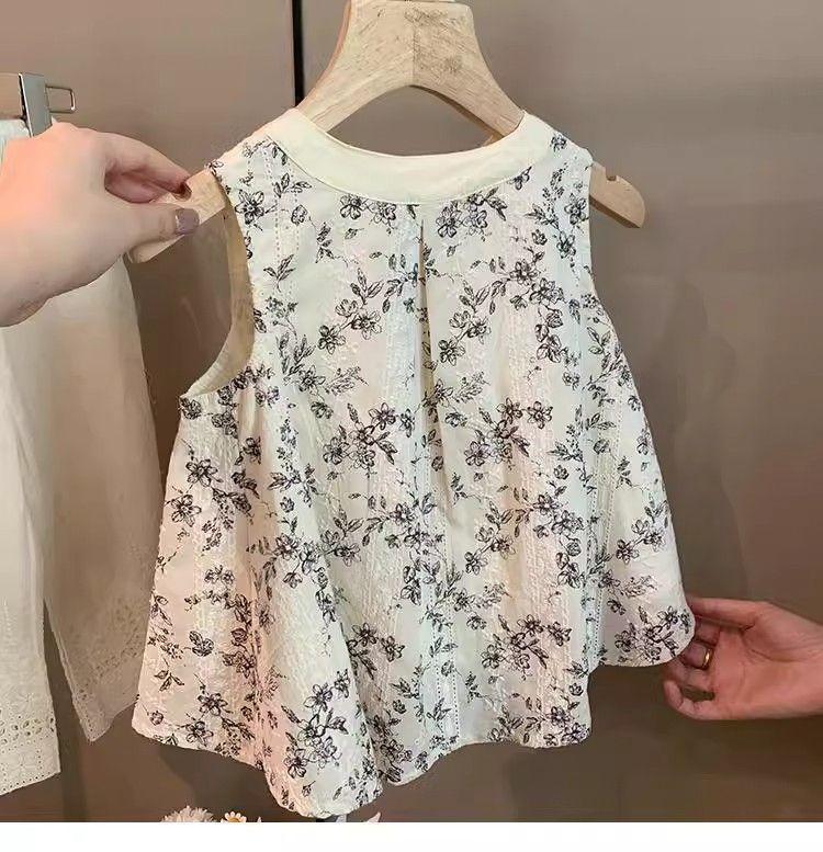 Product Introduction of Áo Sơ Mi Bé Gái, Áo Cánh Và Quần Chống Muỗi, Không Tay, Bộ Đồ Hai Mảnh Phong Cách Phương Tây, Thích Hợp Cho Mùa Hè, Áo Sơ Mi Búp Bê Cho Trẻ Em, Hàng Mới Về 9