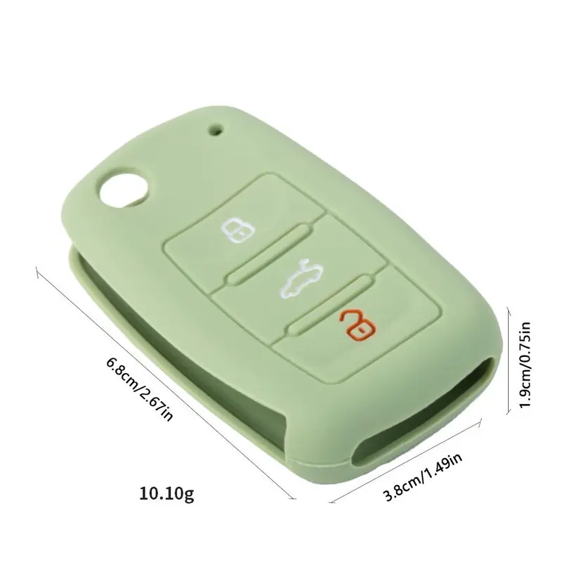 Silicone Car Key Case, Car Key Protector, Car Key Protective Cover, Key Case for Volkswagen Bora, Lavida, Touran, Tiguan, Passat and Octavia Cars 1