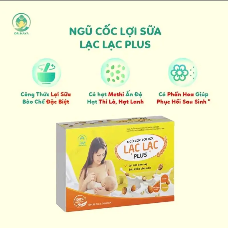 NGŨ CỐC LỢI SỮA LẠC LẠC - THỰC PHẨM BỔ SUNG SỨC KHỎE CHO MẸ SAU SINH (  TẶNG QUÀ) Vitamin 1