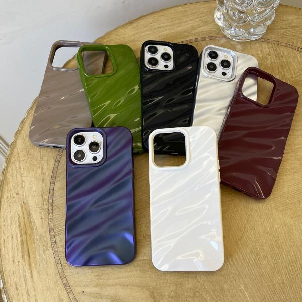 Product Introduction of Three-dimensional pleated wavy pattern for Apple 15promax/15pro/15/14/14 promax/14pro/13promax/13/13pro/12/12promax/12pro/11 mobile phone case 9