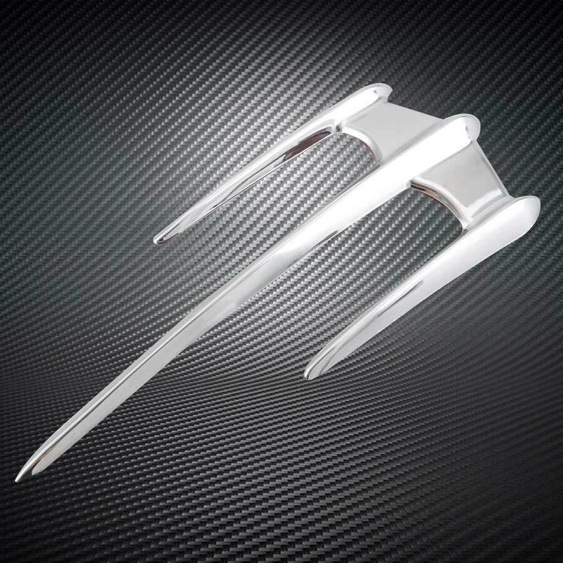 Motorcycle ABS Front Fender Lid Trim Mudguard Tip Accent For Yamaha XVS650/1100/1300 V-Star, XV1600/1700 Road Star, XV1900 Stratoliner/Roadliner; Honda VTX 1300/1800, Goldwing GL1800 F6B 2