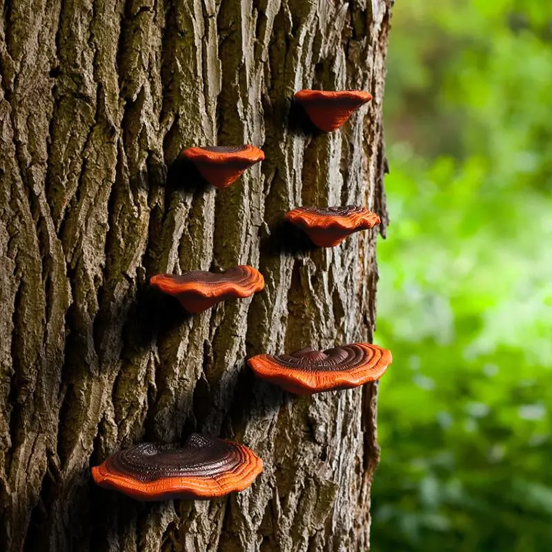Faux Ganoderma Tree Hanging Ornament, Resin Decoration, Outdoor Garden & Courtyard Decoration, Home Decor 3
