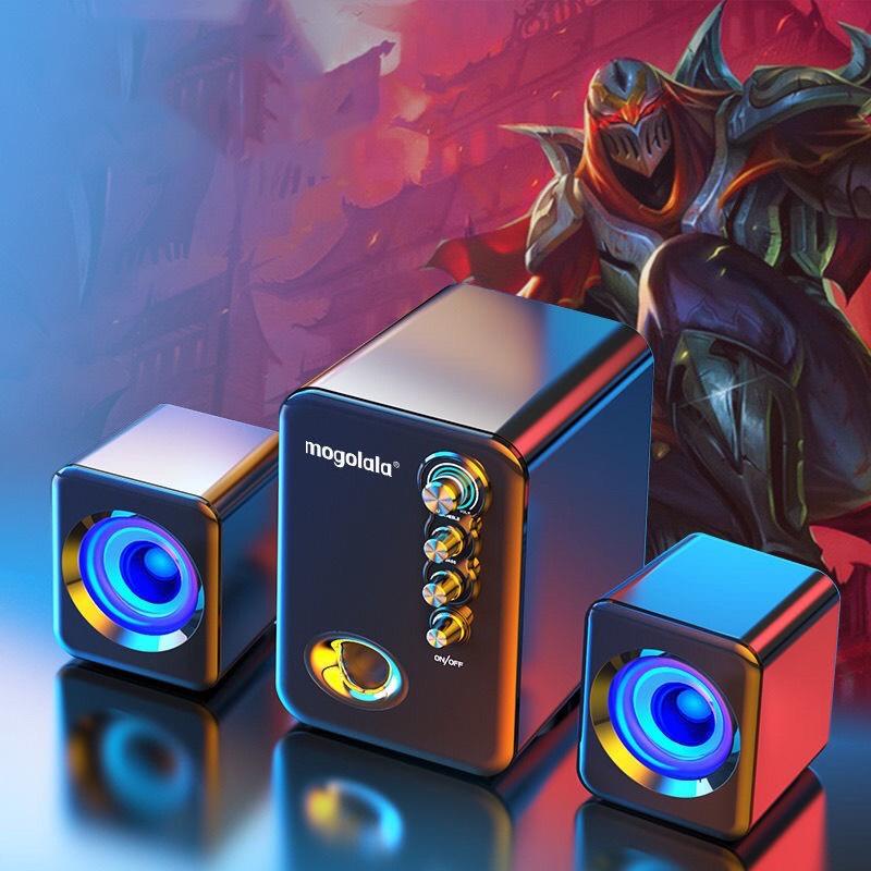 Loa Vi Tính Công Suất Lớn, Bộ Loa Máy Tính Mini USB Q8 Tích Hợp Đèn LED Cao Cấp, Dàn Loa Vi Tính Nghe Nhạc, Âm Thanh Sống Động - Bảo hành 1 đổi 1 Củ Loa