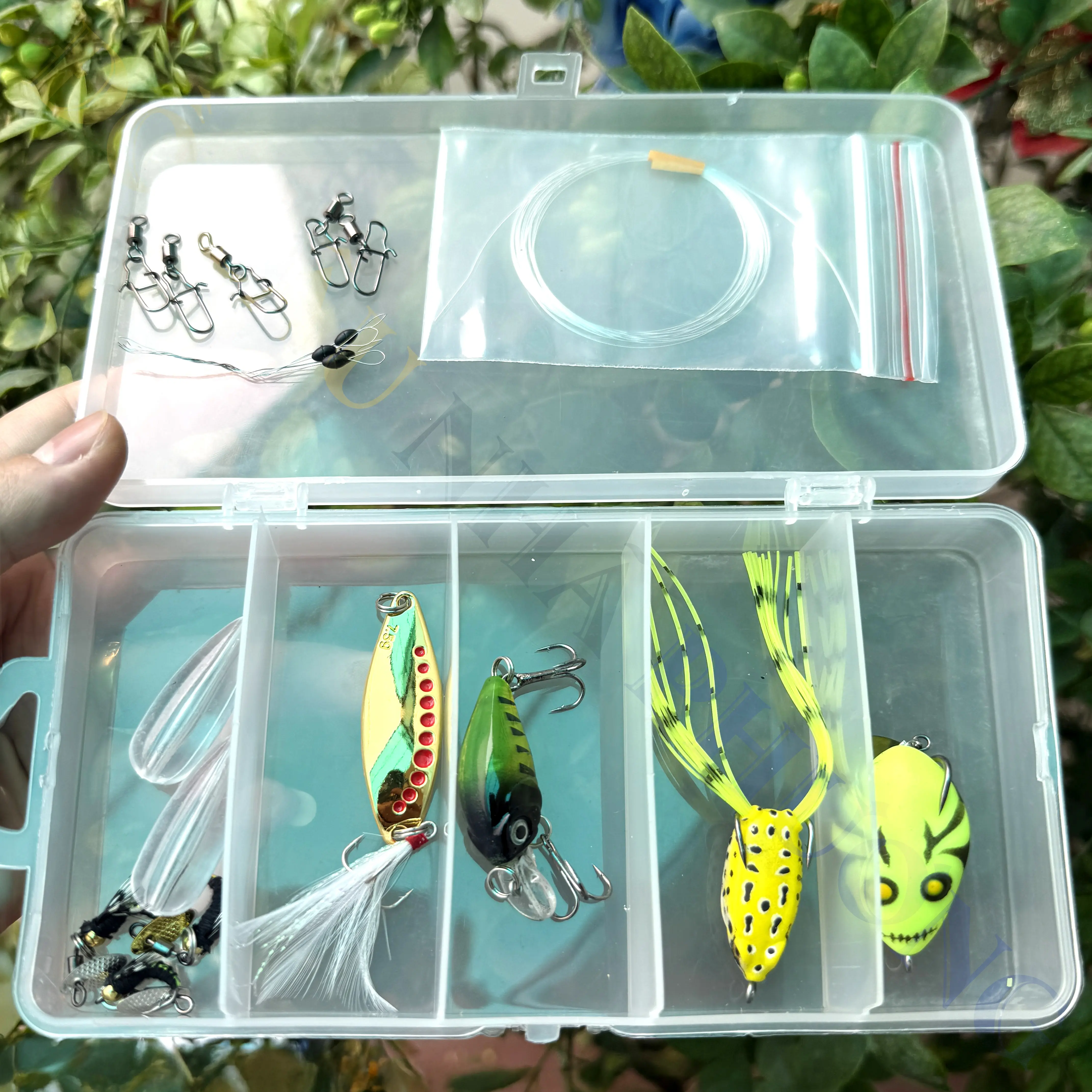 Bộ Mồi Chuyên Lure Suối, Mương + Tặng 2m Leader Noeby, 5 Khóa Lure, 2 Hạt Trợ Lực, 4 Hạt Chặn - Đi Câu Fishing Câu Cá