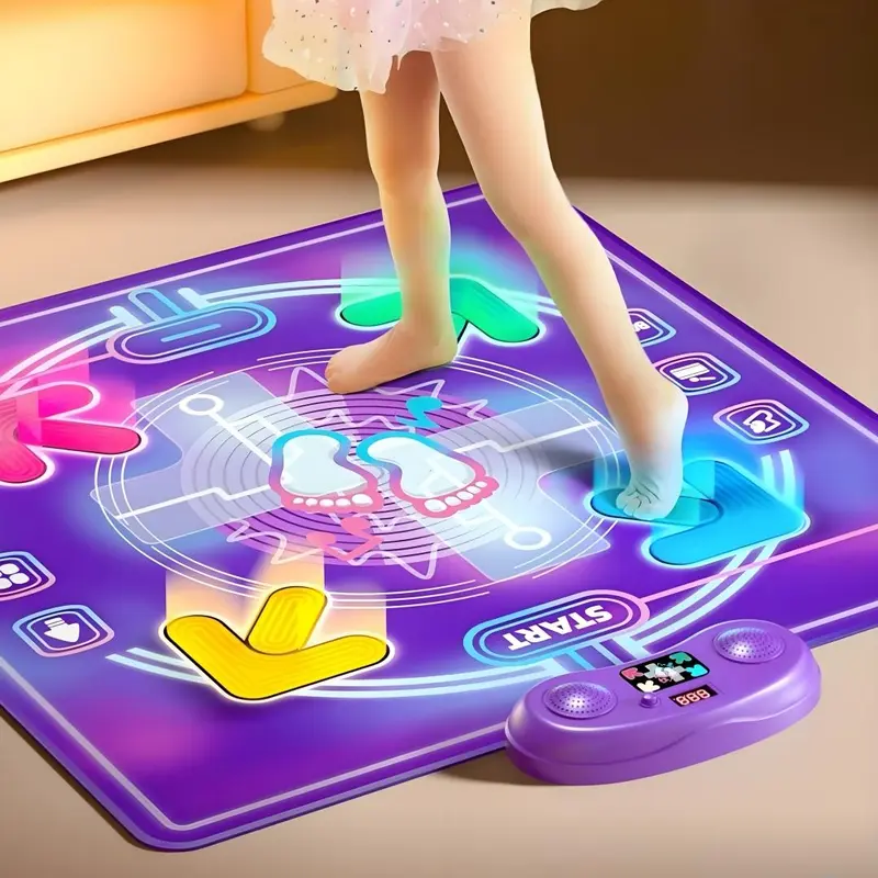 Dance Mat, Bluetooth-compatible Light Game Mat, Indoor Toy, Sports Exercise Mat, Birthday Gift, Holiday Gift 0