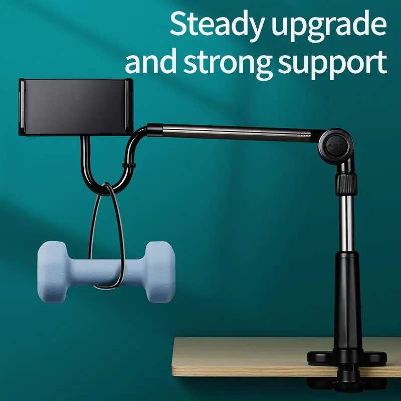Adjustable Tablet Phone Stand, Rotatable Desktop Bedside Stand, Foldable Table Stand For Apple Android Phone Tablet, Tripod Head, Electronics Accessories 3