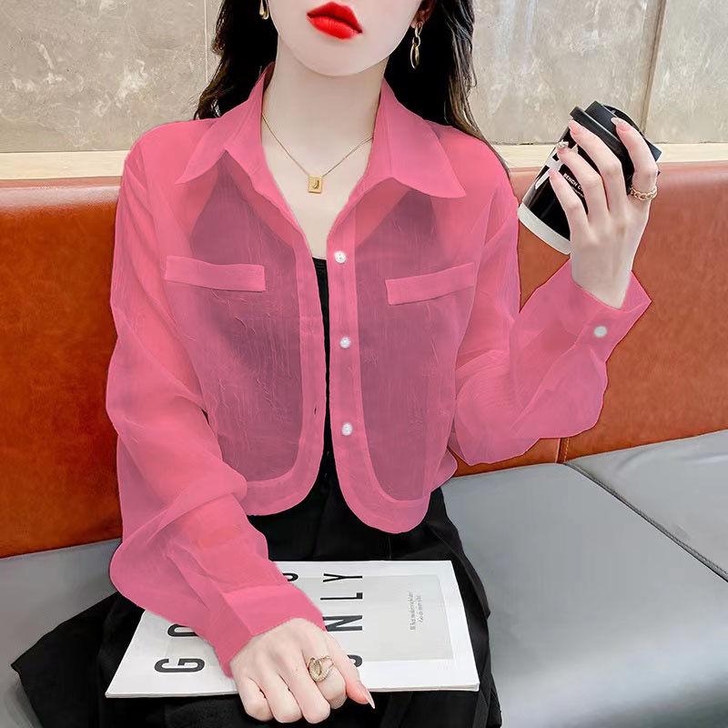 Áo Khoác Voan Ngắn, Để Mặc Cho Nữ, Thích Hợp Cho Mùa Hè