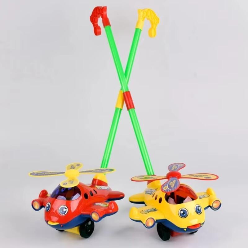 Product Introduction of Funny Baby Learning Walker with Handle  Wheels Plastic Airplane Push Walking Toy for Toddlers Boy Girl Age 1. 2 Years Old 10