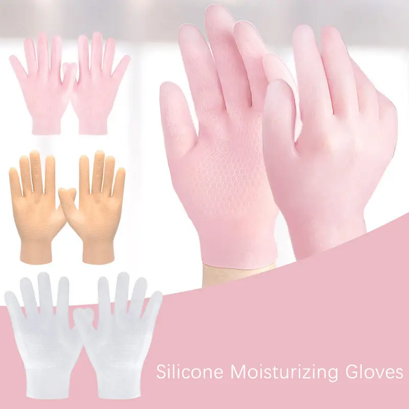 Tất Chăm Sóc Tay Găng Tay, Gel Silicon Dưỡng Ẩm, 1 Đôi, Chăm Sóc Da Tay, Bảo Vệ Tay, Chống Nứt Nẻ, Thích Hợp Cho Spa Và Sử Dụng Tại Nhà 3