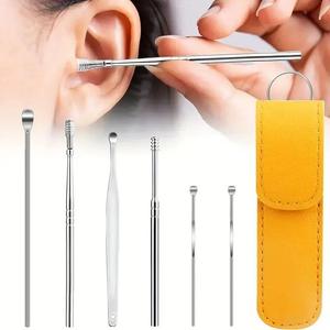 Professional Ear Cleaning Kit - Stainless Steel Ear Picks Set for Adults/Kids, Safe Earwax Removal Tools