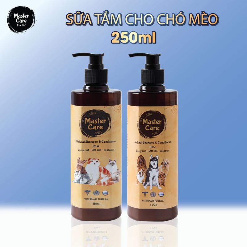 Sữa tắm cho Chó Mèo Mastercare For Pet 250ml - Lưu hương, giữ mùi, hỗ trợ làm mượt lông, ngừa ve ghẻ nấm