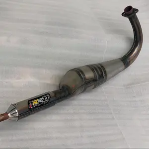 knalpot rx king knalpot kolong 3v3 plat karat RR27 racing ujung chrome original knalpot RR27 EXHAUST Mesin