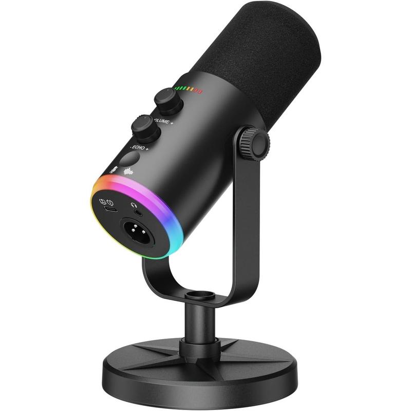 Dynamic Microphone, USB-C/XLR Podcast Recording PC Microphone for Podcast…