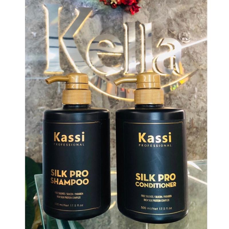 Combo dầu gội, dầu xả Kassi, hương thơm quyến rũ Gội Đầu antichi  profumi dầu gội  cho tóc hư tổn