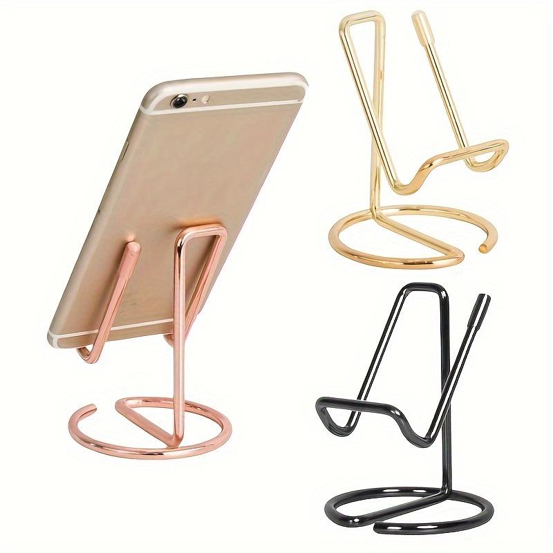 Product Introduction of Heavy Duty Iron Phone Holder - Desktop Lazy Holder, Supports Mobile Devices - Strong and Convenient Smartphone Holder 0
