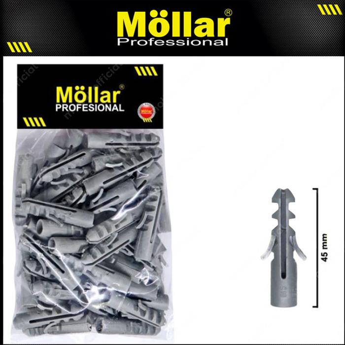 Gambar MOLLAR 93-131 Angkur Sekrup S10 50 pc Nylon Baut Tembok Lubang Dinding - 93-131 dari Mollar Kota Cirebon Tokopedia