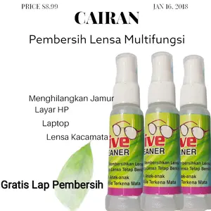 Cairan Pembersih & Box Kacamata Bluecromic Blueray Glasses