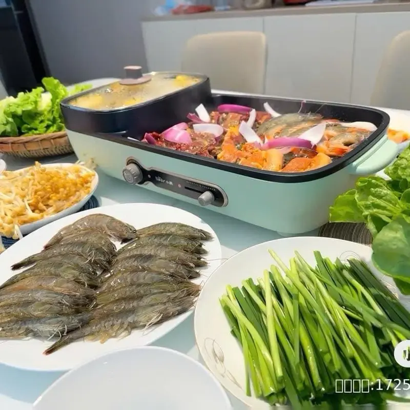 LẨU NƯỚNG BEAR ĐA NĂNG 2in TRONG 1 C15G1 1