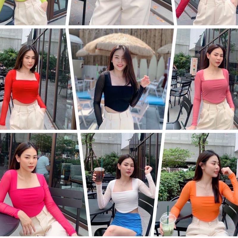 CROP TILE LENGAN PANJANG IMPORT BANGKOK/ATASAN TILE IMPORT BKK 1
