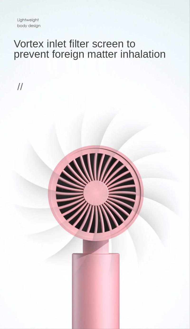 Product Introduction of Hair Dryer Ion Mini Hot Air Electric Hair Dryer 850W Strong Air Hot Air Warm Air Hair Dryer 3 Modes Fast Drying Portable 17
