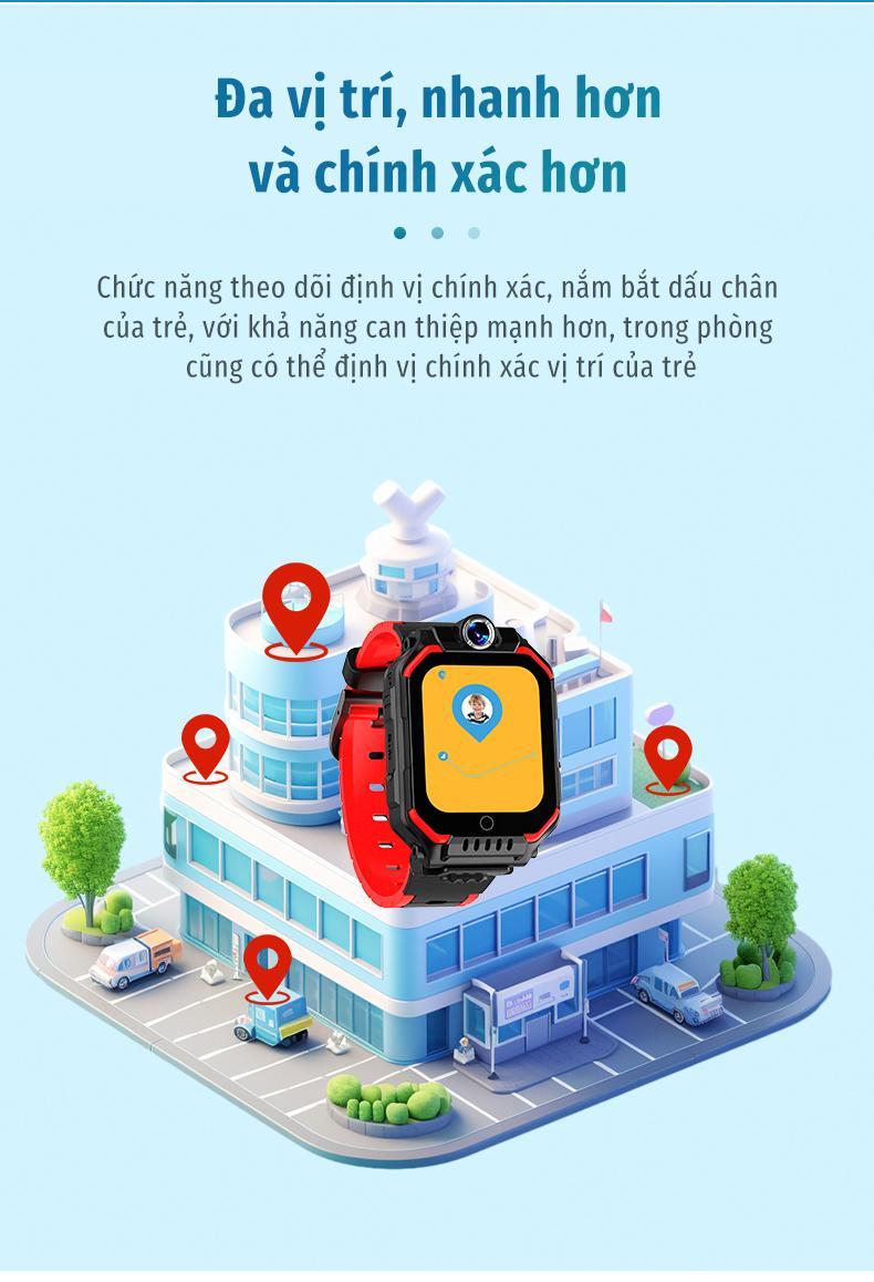 Product Introduction of Đồng hồ thông minh cho trẻ em, hỗ trợ lắp sim, theo dõi định vị, loa lớn, tuổi thọ pin dài, chống nước IPX7, thân đồng hồ có thể tháo rời, xoay 360 độ, dung lượng pin 700mAh, màn hình bảo vệ mắt, lỗi 1 đổi 1 trong 7 ngày, bảo hành 1 năm smart watch 15