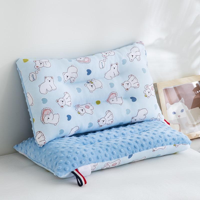 Product Introduction of Children's Bubble Sleep Head Support Cotton Pillow Velvet Fabric 0-6 Year Old Head Fixator 7
