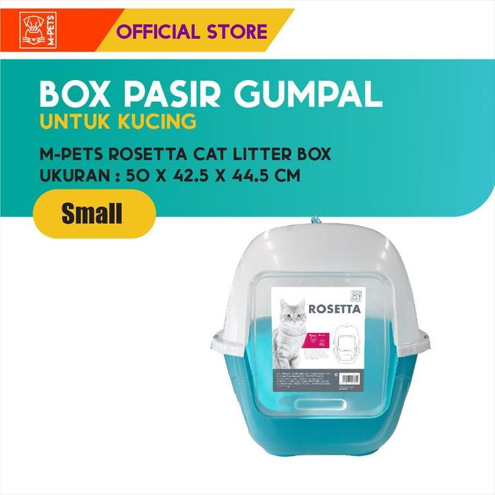 Gambar M-Pets Rosetta Cat Litter Box Small / Kandang Pasir Gumpal Kucing dari M-Pets Volk Pets Indonesia Kota Tangerang Tokopedia