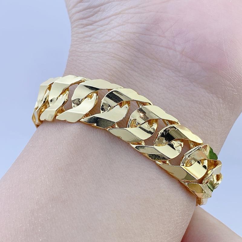 Lắc tay nam nữ lật sụn 5 chỉ khoá hộp có ký hiệu