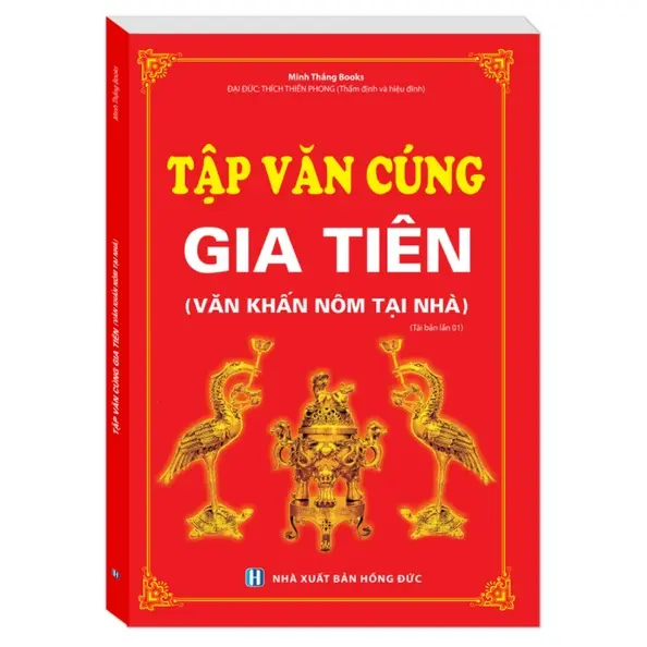 Sách - Combo 2 Cuốn Khoa Cúng Tổng Hợp + Tập Văn Cúng Gia Tiên (Văn Khấn Nôm Tại Nhà) 2