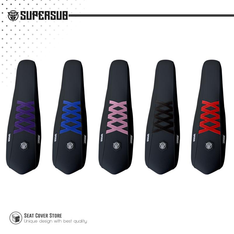 Kulit Jok Supersub Extreme Series Hitam Sarung Jok CRF KLX Dtracker WR 155 Kain Jok Motor Trail Supermoto 5