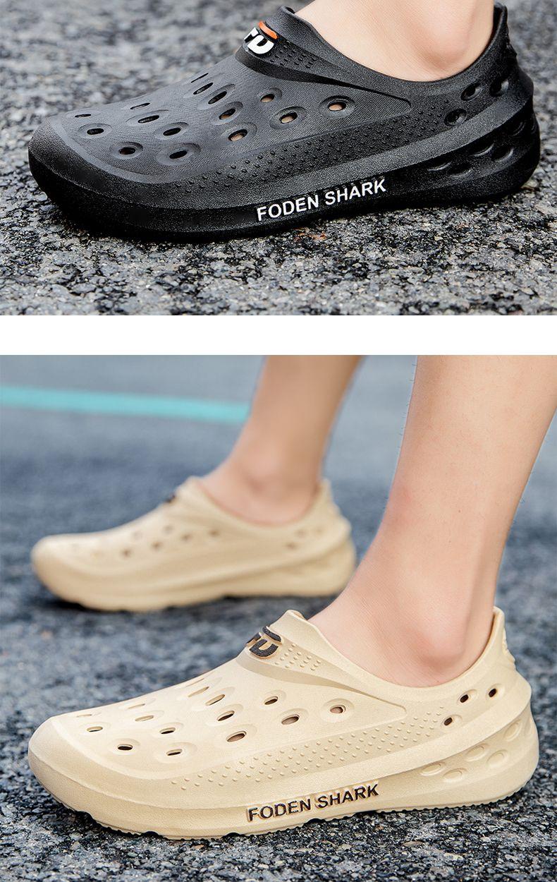 Product Introduction of 2024 New Summer Men's Sandals Outdoor Non-Slip Wear-Resistant Hole Shoes Men's Casual Platform Slippers Men's Outdoor Beach Shoes Footwear Boy 13