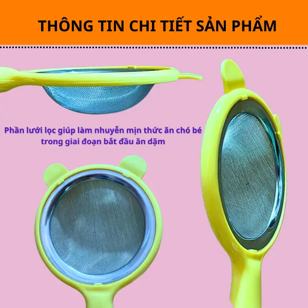Dụng cụ rây cháo cho bé inox 304 không gỉ cao cấp kem voi - Rây lọc bột, cháo thép không gỉ cao cấp Kem Voi 4