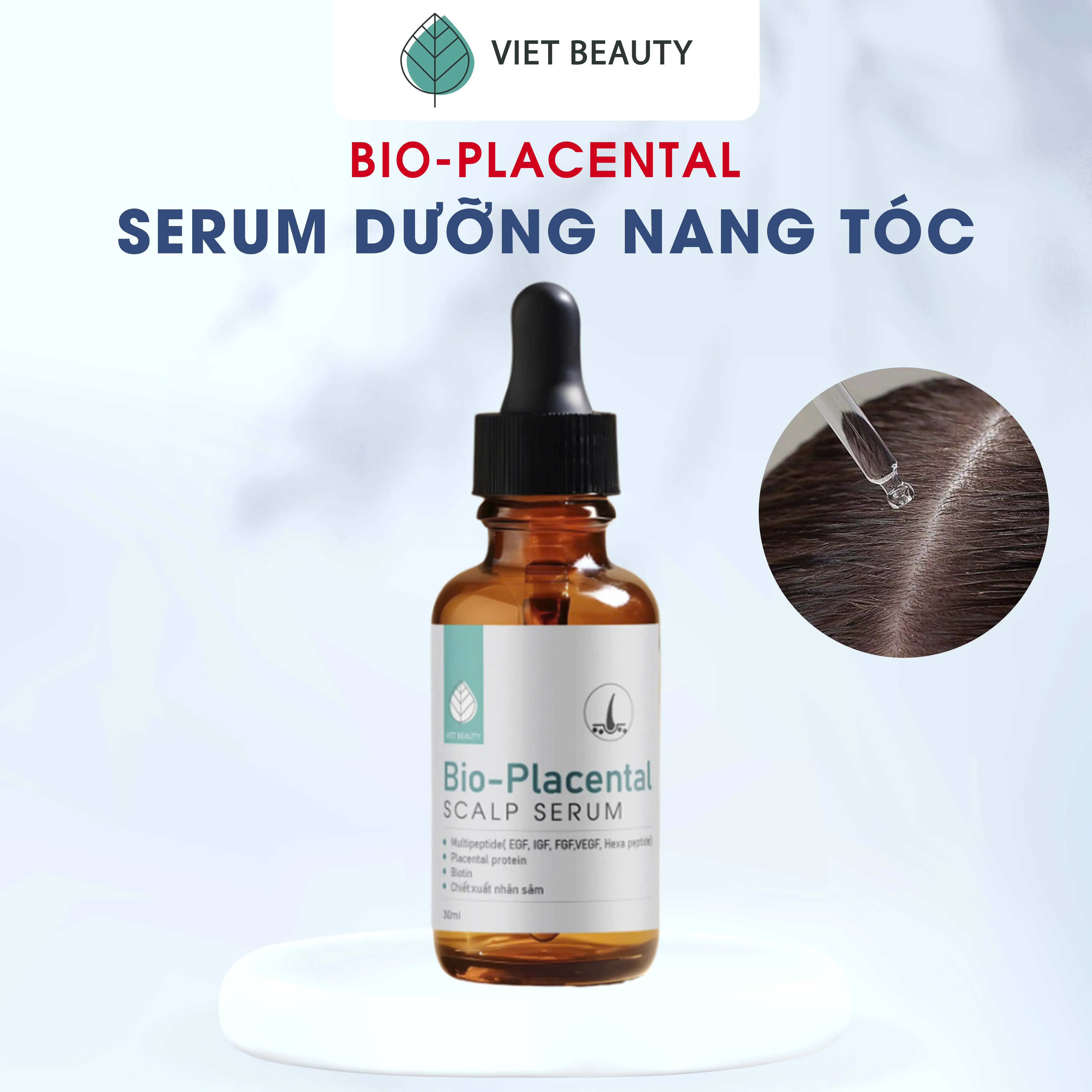 Serum Dưỡng Nang Tóc & Da Đầu Bioplacental Giúp Giảm Rụng Tóc, Hỗ Trợ Mọc Tóc