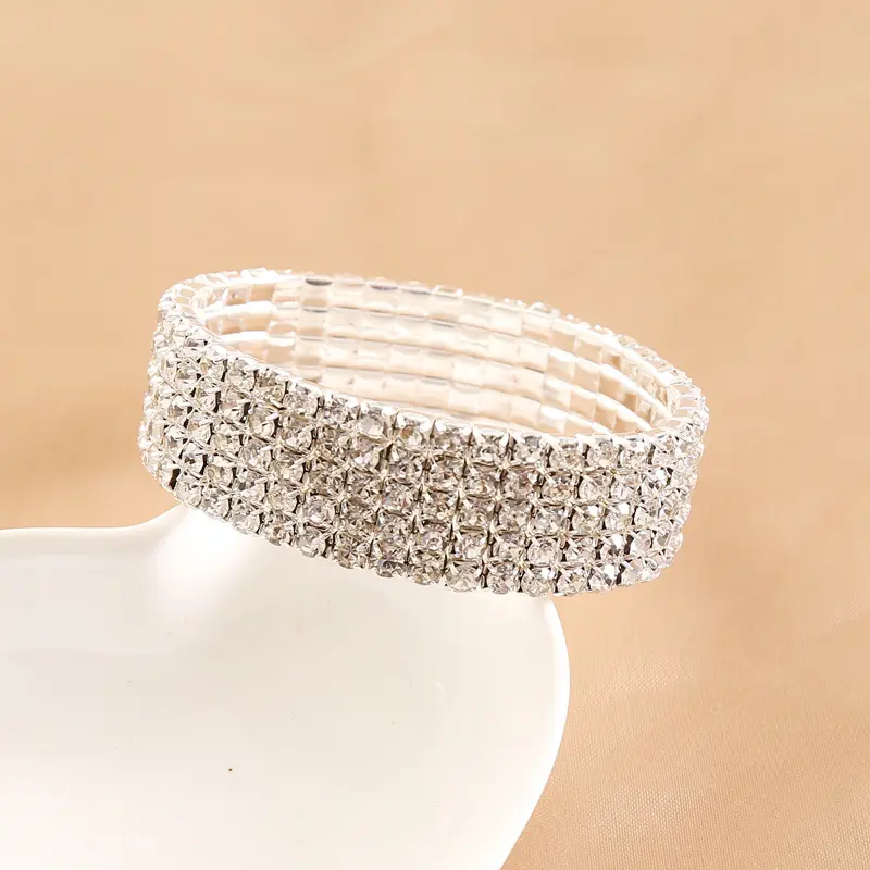 Vòng Tay Đính Kim Cương Toàn Bộ, Nhiều Lớp, Dành Cho Nữ, Thiết Kế Sáng Tạo Độc Đáo Trang Sức Cô Dâu