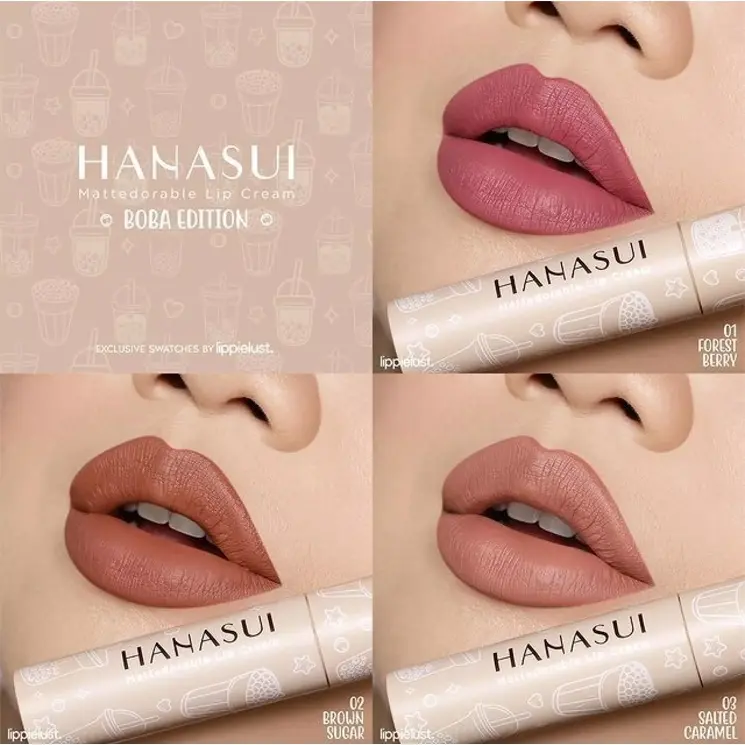NEW SHADE BOBA Hanasui Mattedorable Lip Cream 2