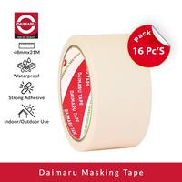 Gambar Daimaru Masking Tape Lakban Kertas 48mm x 21m 2 Inch x 16 Pcs - Solasi Kertas dari MITECH IDN Kota Tangerang Selatan 1 Tokopedia