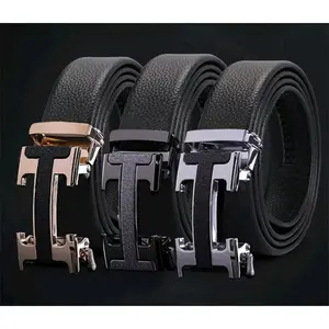 Ikat Pinggang Hr Pria dan Wanita Import Gesper Model Rell Sabuk Kulit Elegan Kait Men Stainless