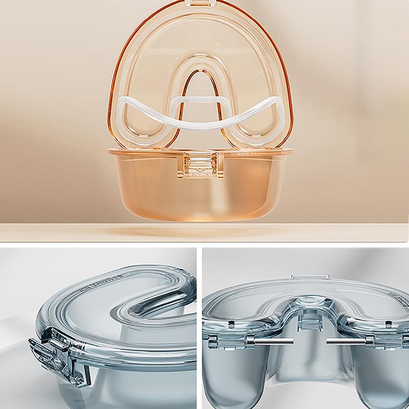 Product Introduction of Leak Proof Simple Denture Case Sealed U Shape Transparent Denture Box Mouthguard Container Oral Care Denture Storage Container 26