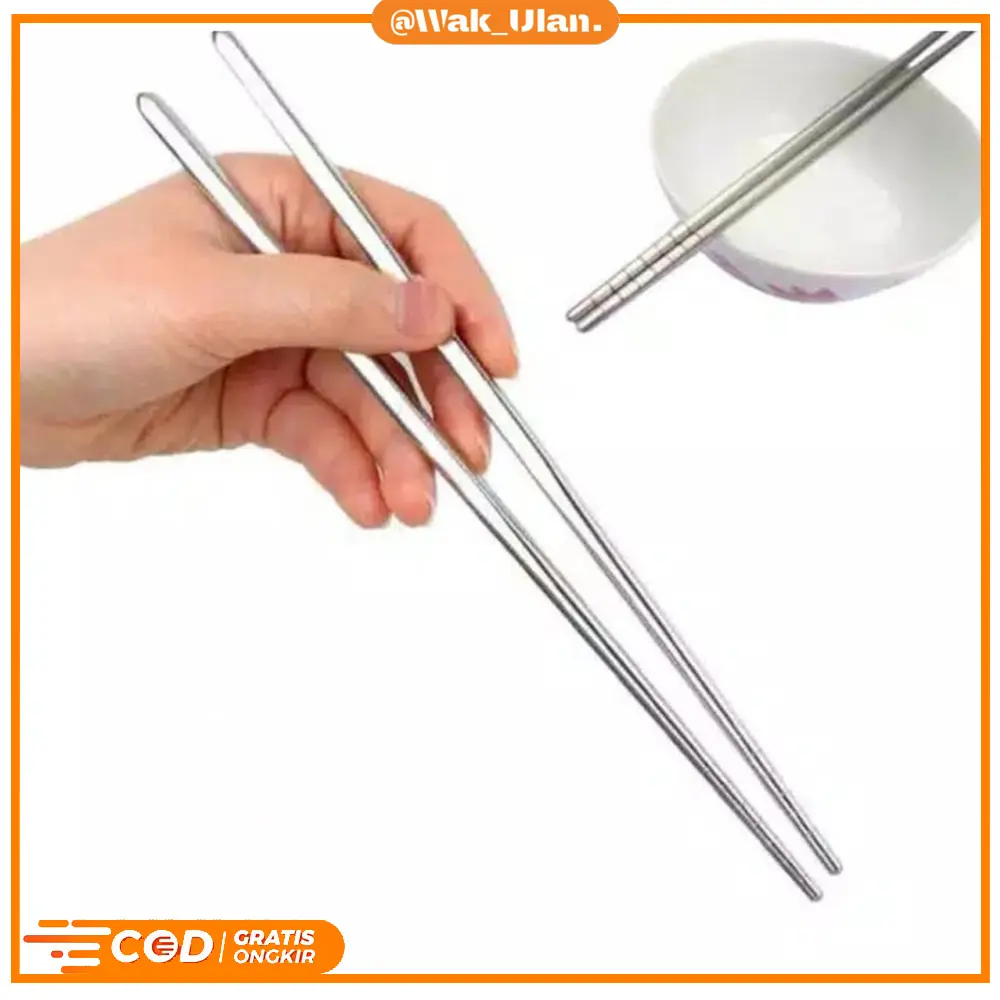 COD Sumpit Stainless Steel Sepasang Sumpit Stainless Tahan Karat Sumpit Stainless Polos Sumpit Stainless Motif Sumpit Korea
