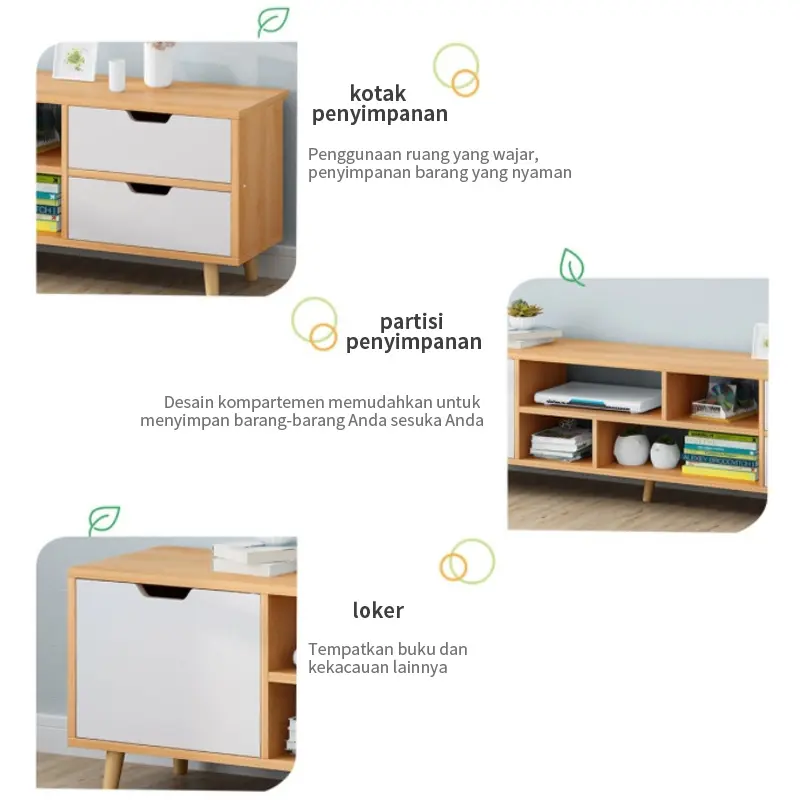 Etife Meja TV /Rak TV / Meja TV Minimalis Modern Nordic / Lemari TV 5