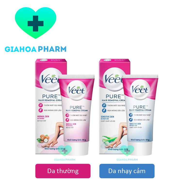Kem tẩy lông Veet Silk Fresh cho da thường da nhạy cảm dưỡng ẩm da Wax lông nách tay chân vùng kí.n