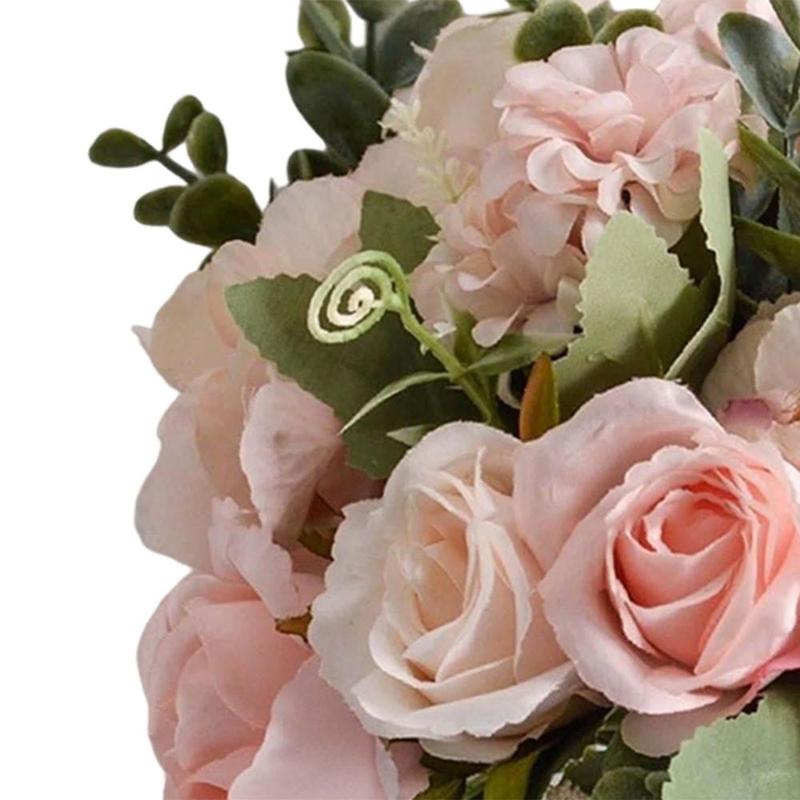 Product Introduction of Bridal Wedding Bouquet Silk Flower Bouquet Handmade Artificial Flowers Bridal Hand Flower for Ceremony Anniversary Decorations 1