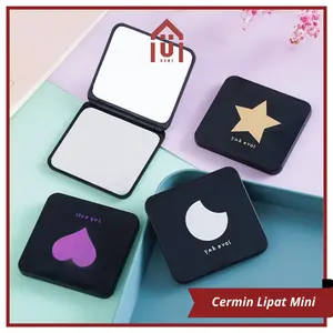 UNISO - CERMIN RIAS MAKE UP LIPAT MINI KOTAK LUCU 2 DUA SISI
