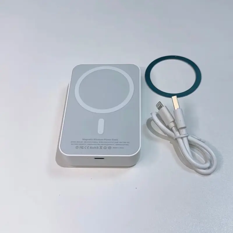 10k-pin Sạc dự phòng từ tính không dây                          10.000mah hỗ trợ IP-X/Xs/Xsmax đến IP15promx/samsung/notes/Z pold/S/Oppo/Find3/Huawei P30 pro tặng kèm 1 dây sạc 1 vòng từ tính titan 3
